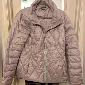 Athleta Responsible Goose Down Jacket Pebble Puffer Quilted Coat Size XL NWOT